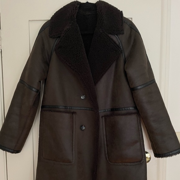 Zara Double-Faced Reversible Coat - Picture 6 of 9